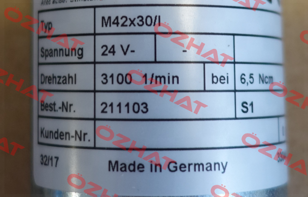 MG-GM42X30I(nom.speed 3100/min)  Fluid-O-Tech