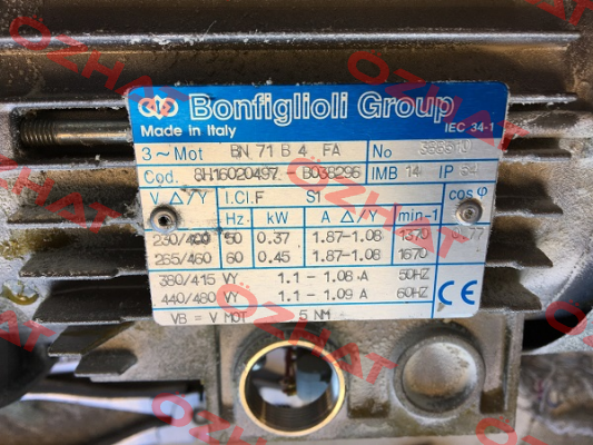 BN 71B 4 FA B14 Bonfiglioli