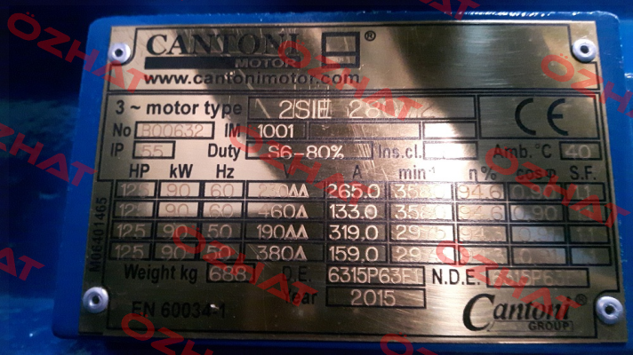 Type: 2SIE280M2 Cantoni