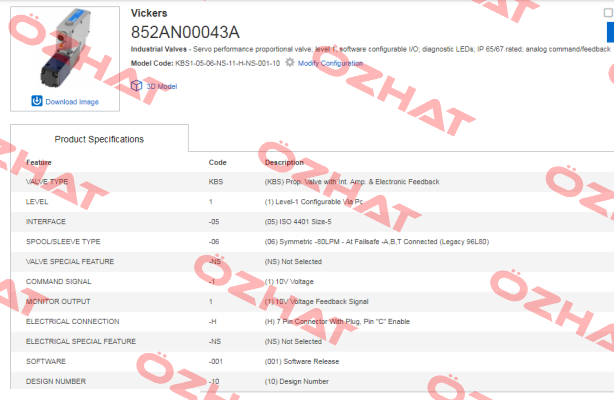 KBS1-05-06-NS-11-H-NS-001-10  Vickers (Eaton)