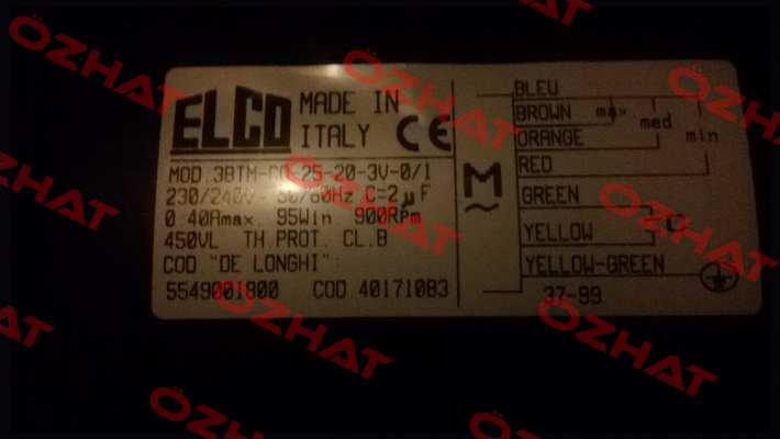 3BTM-C0-25-20-3V-0/1 Elco