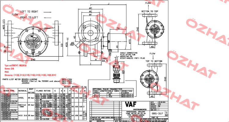 B5025C13  VAF Instruments
