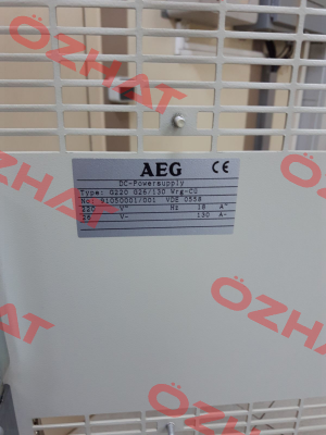 DC 2000 26V/65A AEG
