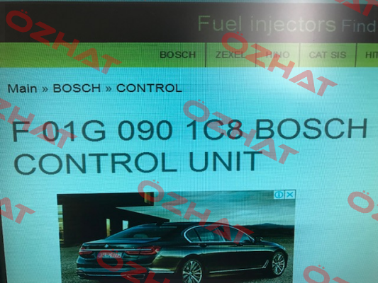 F01G0901C8 not available  Bosch