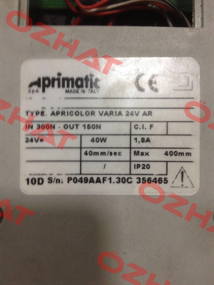 Apricolor Varia 24V AR Aprimatic