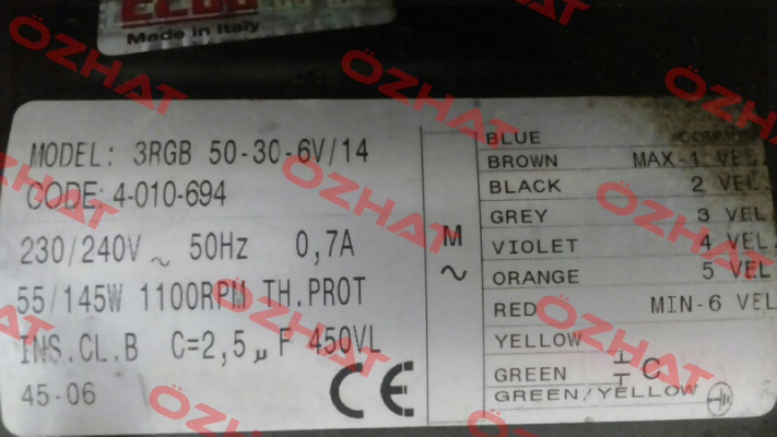 3RG8 50-30-6V/14 Elco