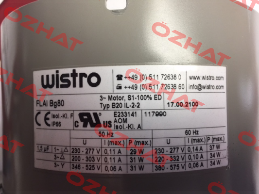 17.00.2100 Wistro
