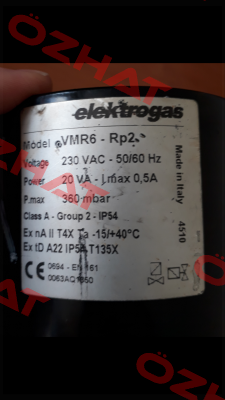 VMR6-Rp2 - 230VAC - 360mbar Elektrogas