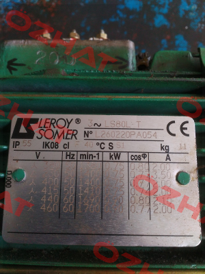 LS 80 LT, No:L260220PA054 Bonfiglioli