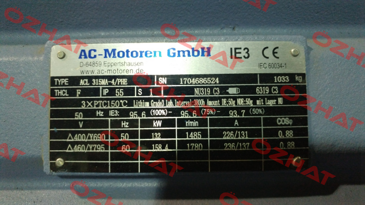 ACL 315 MA 4/PHE  AC Motoren