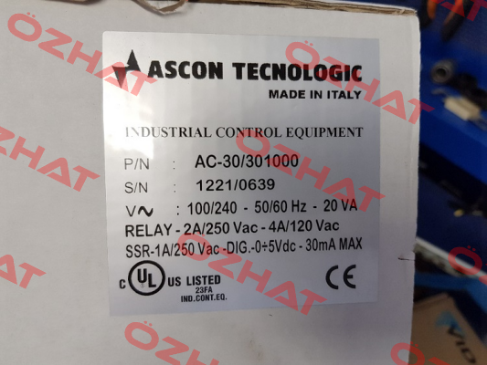 P/N AC-30/301000  Ascon