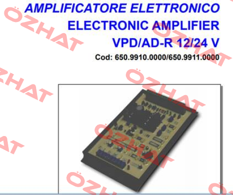 VPD/AD-R 12V  Brevini