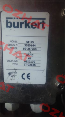 Model: SE 55,  ITEM : IT 03186 (OEM)  Burkert