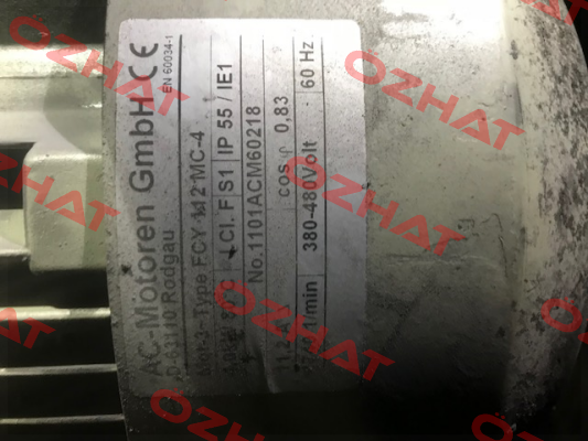 FCY 112 MC-4 not available, replacement FCA 112 M-4/PHE  AC Motoren