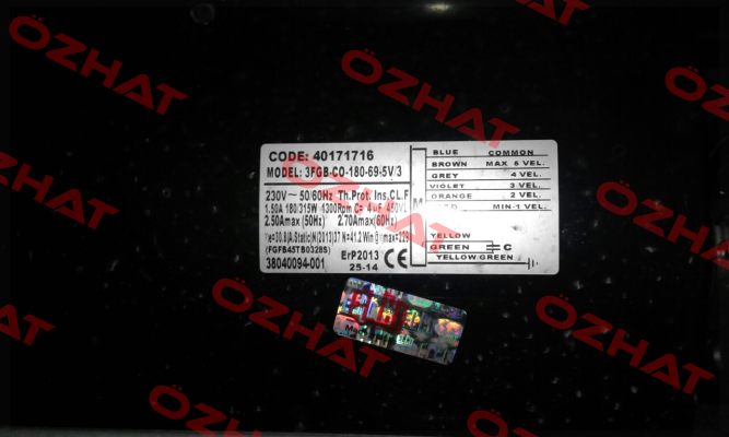 3FGB-CO-180-69-5V/3 , Cod:40171716 Elco