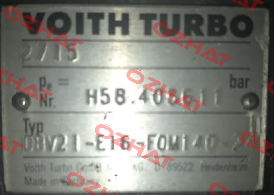 DBV 21-E16 FOM 140-24  Voith