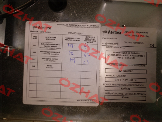 Motor for 2014003258.1  Aertesi