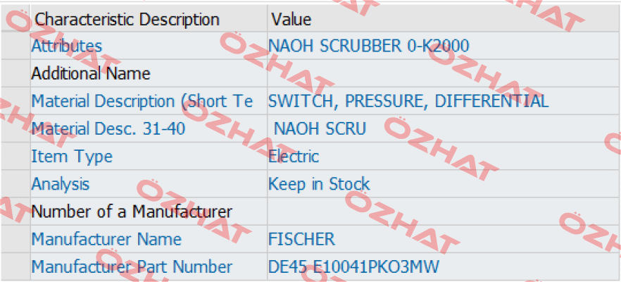 DE45  E10041PKO3MW Fischer