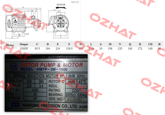 HMTP-3M-1500-204HAVB Hansung Precision