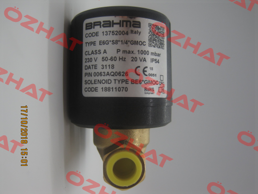 E6G*S8 R1/4" B/BE6*GMOC (stock) Brahma