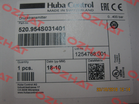 520.954S031401 Huba Control