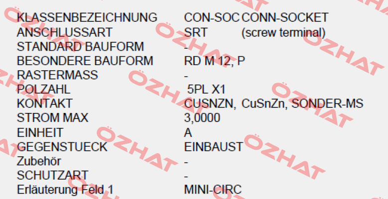 P/N: 00917116, Type: SV-BU SCH 5PL RD M12 KUPPL-BU PG 7 S713 Burkert