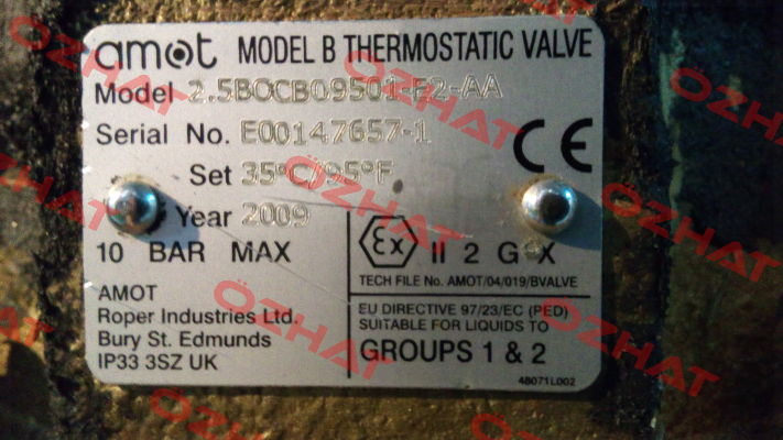 2 1/2BOCB09501-E2-AA Amot