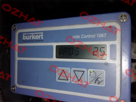 side Control 1067, SN:52102, Nr:00642292 - should be ordered a new position measuring system, please provide ordering code of the valve on which the controller is installed Burkert