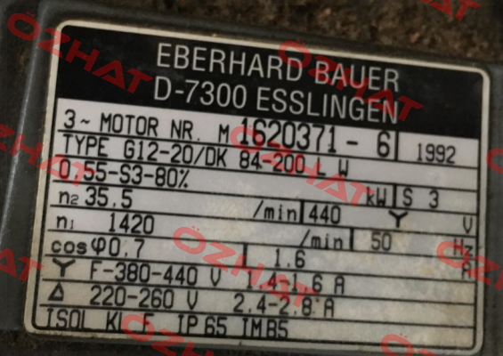 Type. G12-20/DK 84-200 LW Bauer
