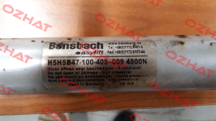 H5H5B47-100-405--009/4500N Bansbach