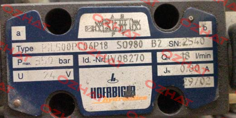 PN:500PC06P18 S0980 B2 Hoerbiger