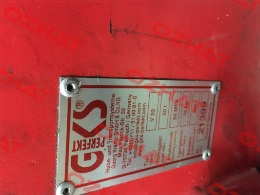 Dichtungssatz für Heber TypV20 GKS-Perfekt