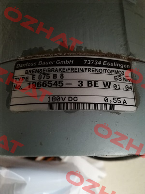 Type: E 075 B 8 Bauer