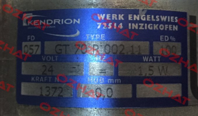 GTR070.024002 Kendrion