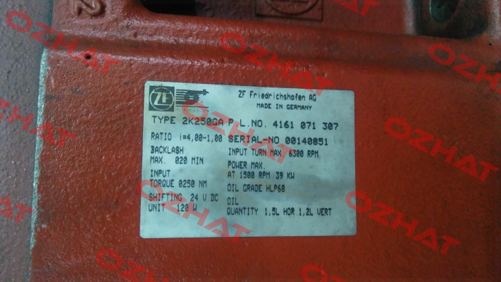 4161 071 307 01 / 2 K 250 GA Zf