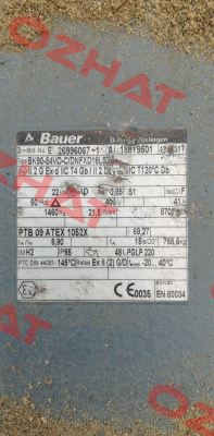 Type: BF90-54VO-C/DNFXD18L Bauer