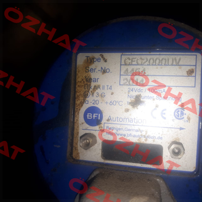 6013-2031-00 ( Type: CFC2000UV ) BFI AUTOMATION