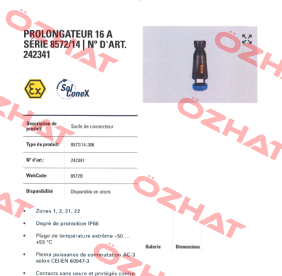 p/n: 242341; Type: 8572/14-306 Stahl