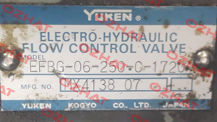 EFBG-06250-0-1720 Yuken