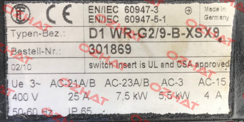 BS06-62U/D06LA4/MG, Nr 25503503-1 Bauer
