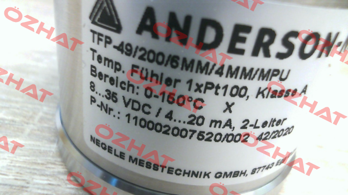 TFP-49/200/6MM/4MM/MPU /TB0-150/X (7449.2014) Anderson-Negele