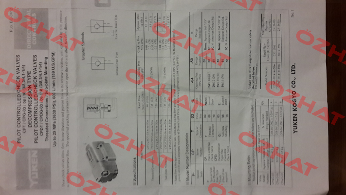 CPDG-03-04-50  Yuken