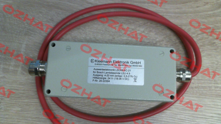 LSU4.9-AC-21 / 0,5-21%O2 / 4-20 mA Kleemann-Elektronik