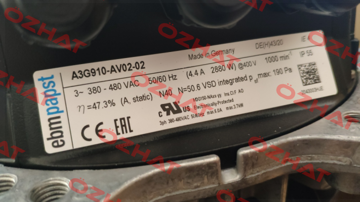 A3G910-AV02-02 EBM Papst