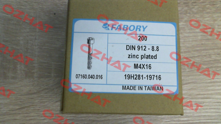 07160.040.016 (pack x200) Fabory