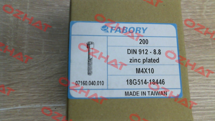 07160.040.010 (pack x200) Fabory