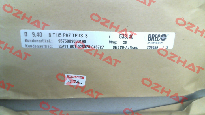 9,4 T1/5/533,4-PAZ (210XL037) Brecoflex