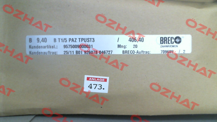 9,4 T1/5"/406,4-PAZ (160 xl 037) Brecoflex