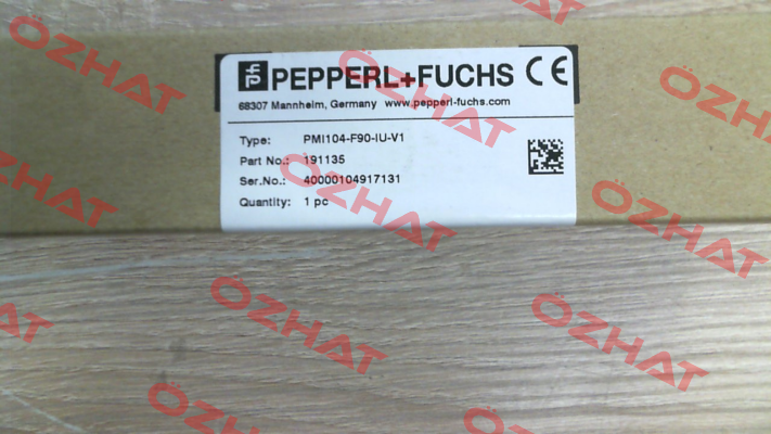 p/n: 191135, Type: PMI104-F90-IU-V1 Pepperl-Fuchs