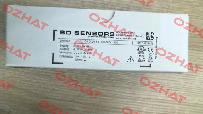 DMP 343 Code: 100-0600-1-5-100-300-1-000 Bd Sensors